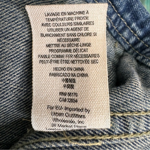 Free People Denim/Knit Hoodie Jacket Distressed Size Small - Picture 15 of 16